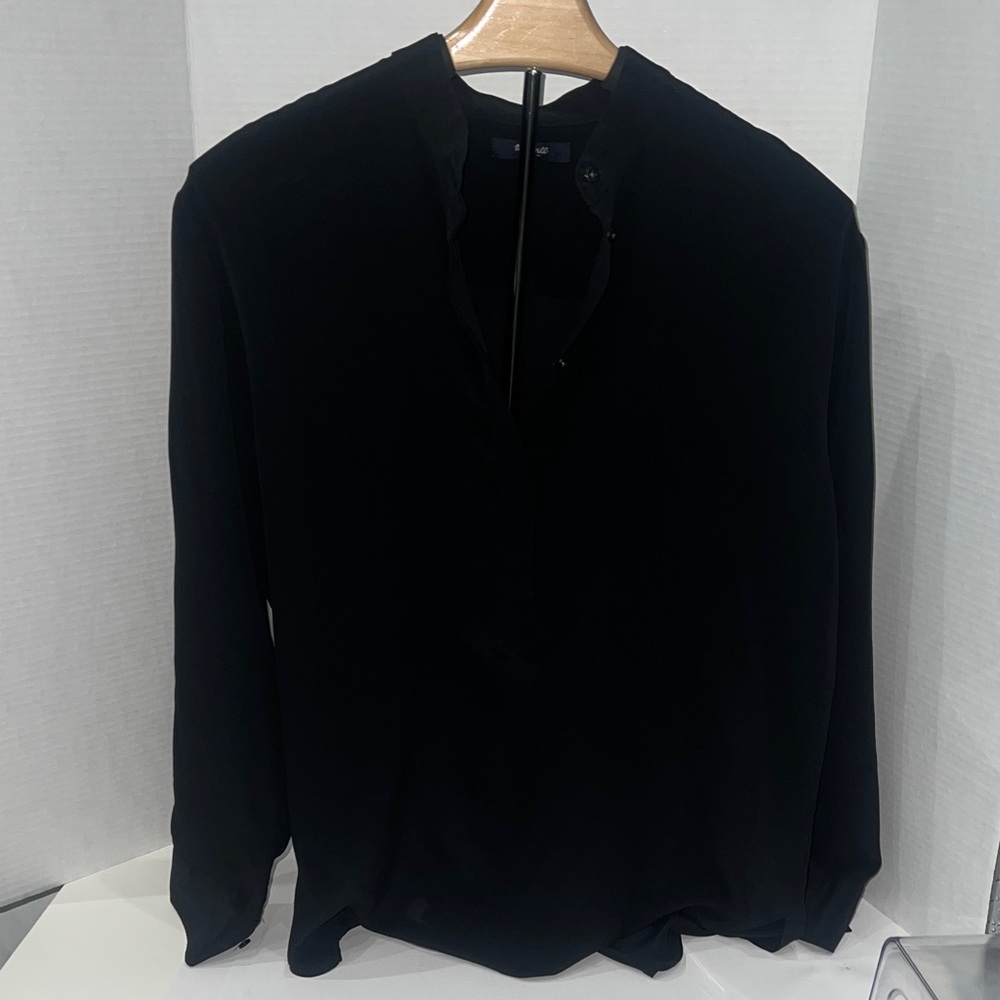 Madewell Black Long Sleeve Blouse‎